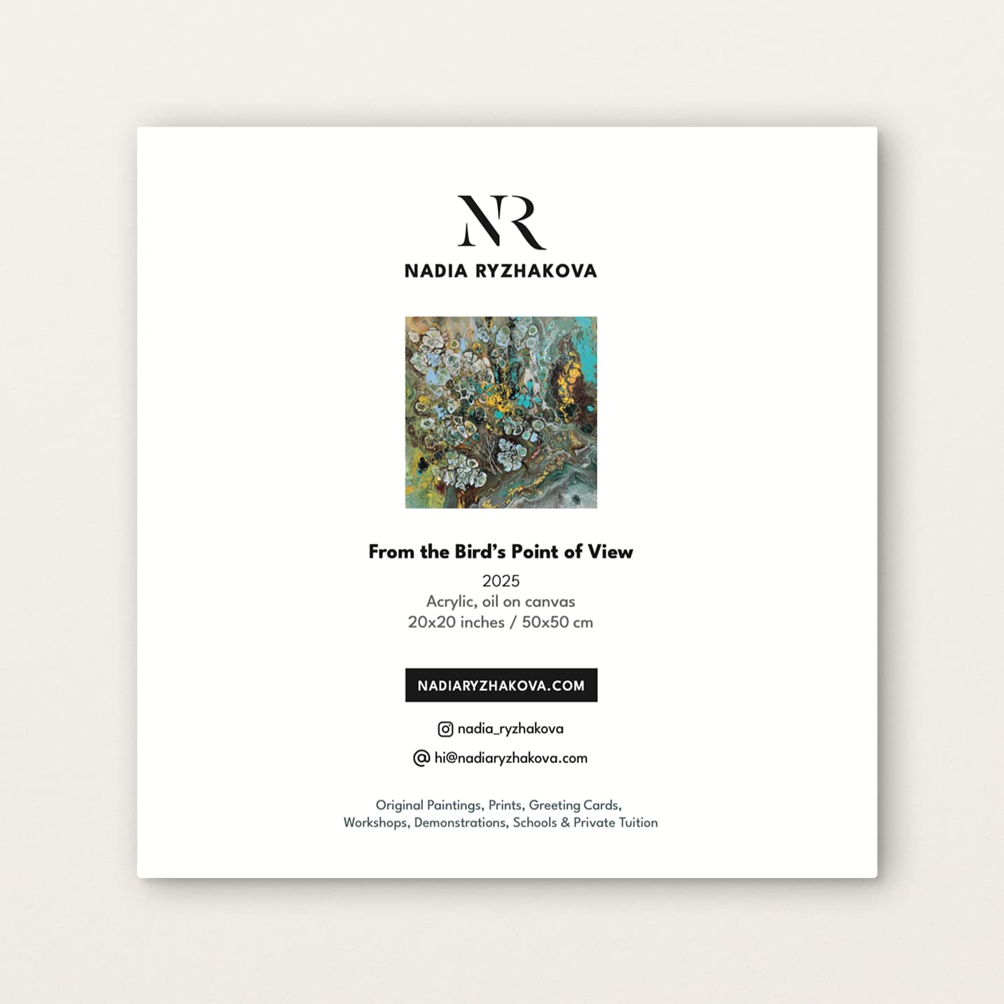 From the Bird’s Point of View – Fine Art Greeting Card