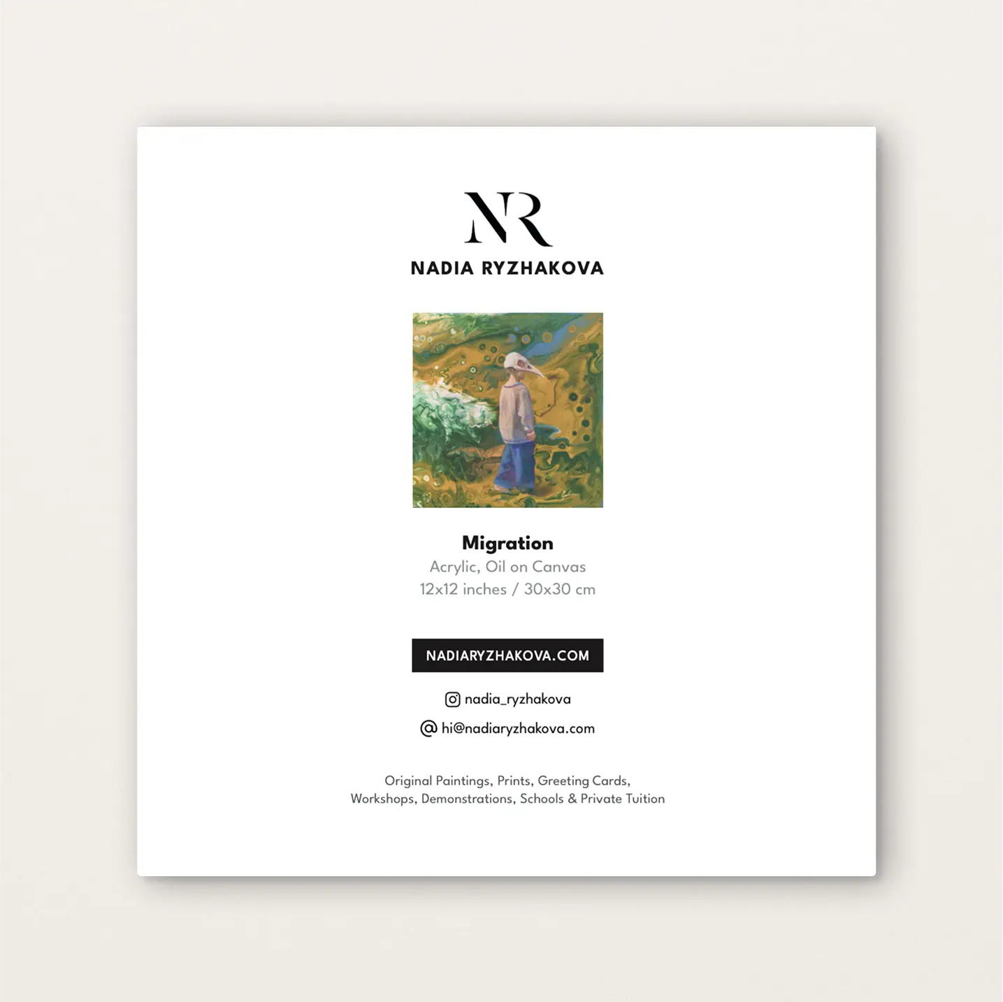 Migration – Fine Art Greeting Card