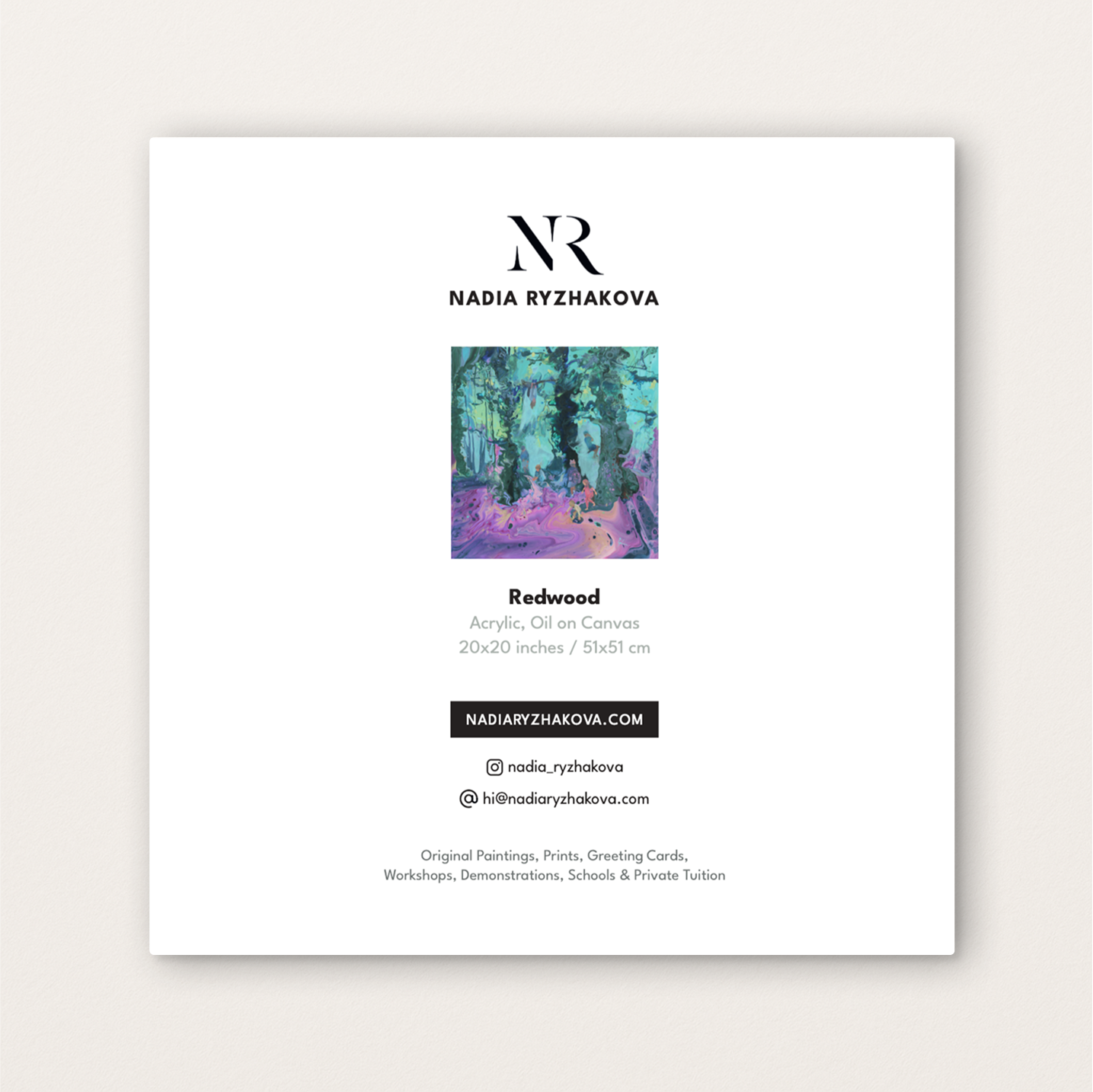 Redwood – Fine Art Greeting Card