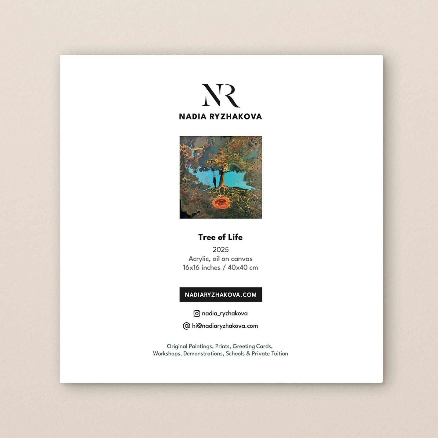 Tree of Life – Fine Art Greeting Card